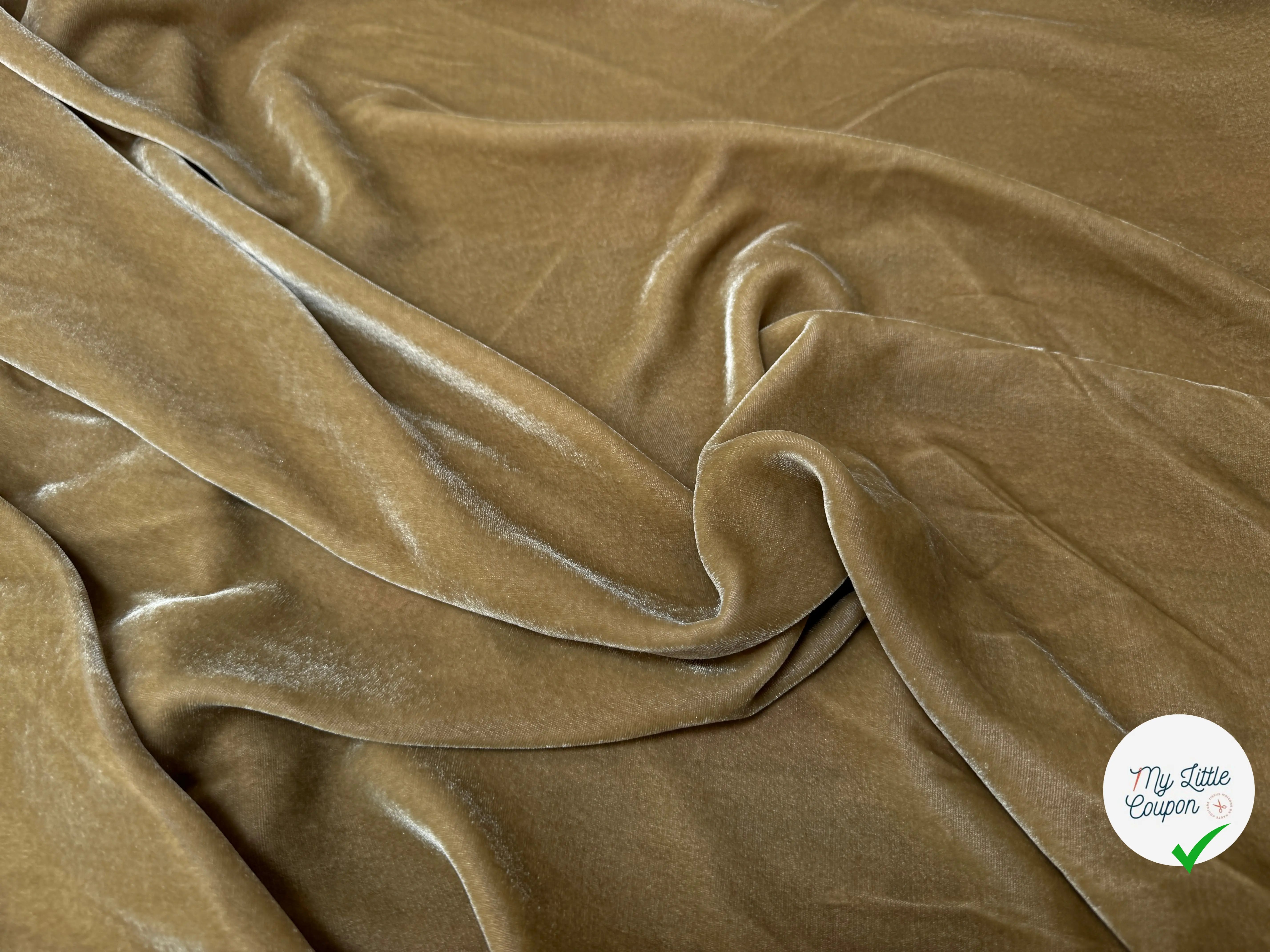VELOURS VISCOSE 18%SOIE MIEL - My Little Coupon