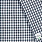 VICHY CARREAUX MOYENS COTON BLEU MARINE - My Little Coupon