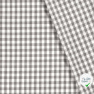 VICHY CARREAUX MOYENS COTON GRIS FONCÉ - My Little Coupon
