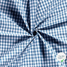 VICHY CARREAUX MOYENS COTON INDIGO - My Little Coupon