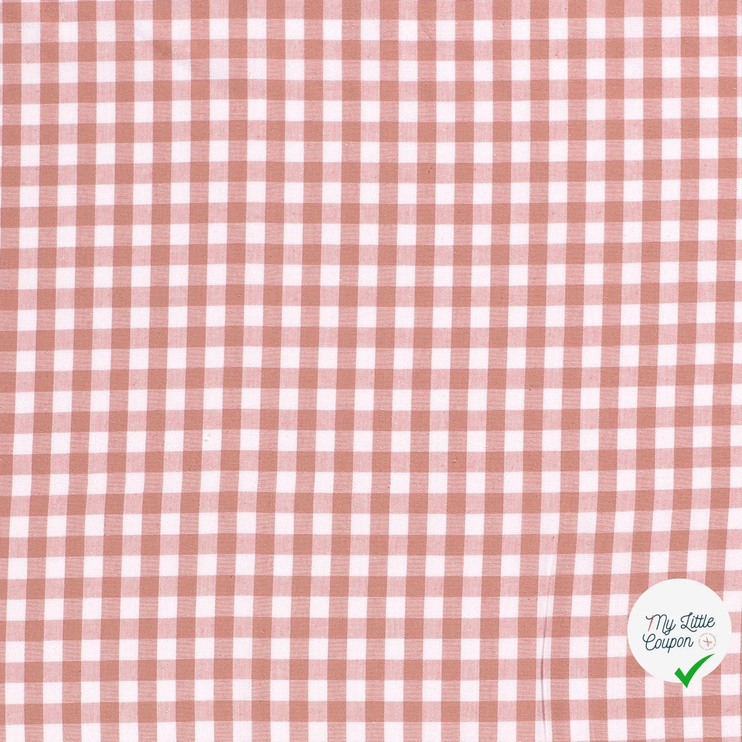 VICHY CARREAUX MOYENS COTON ROSE - My Little Coupon
