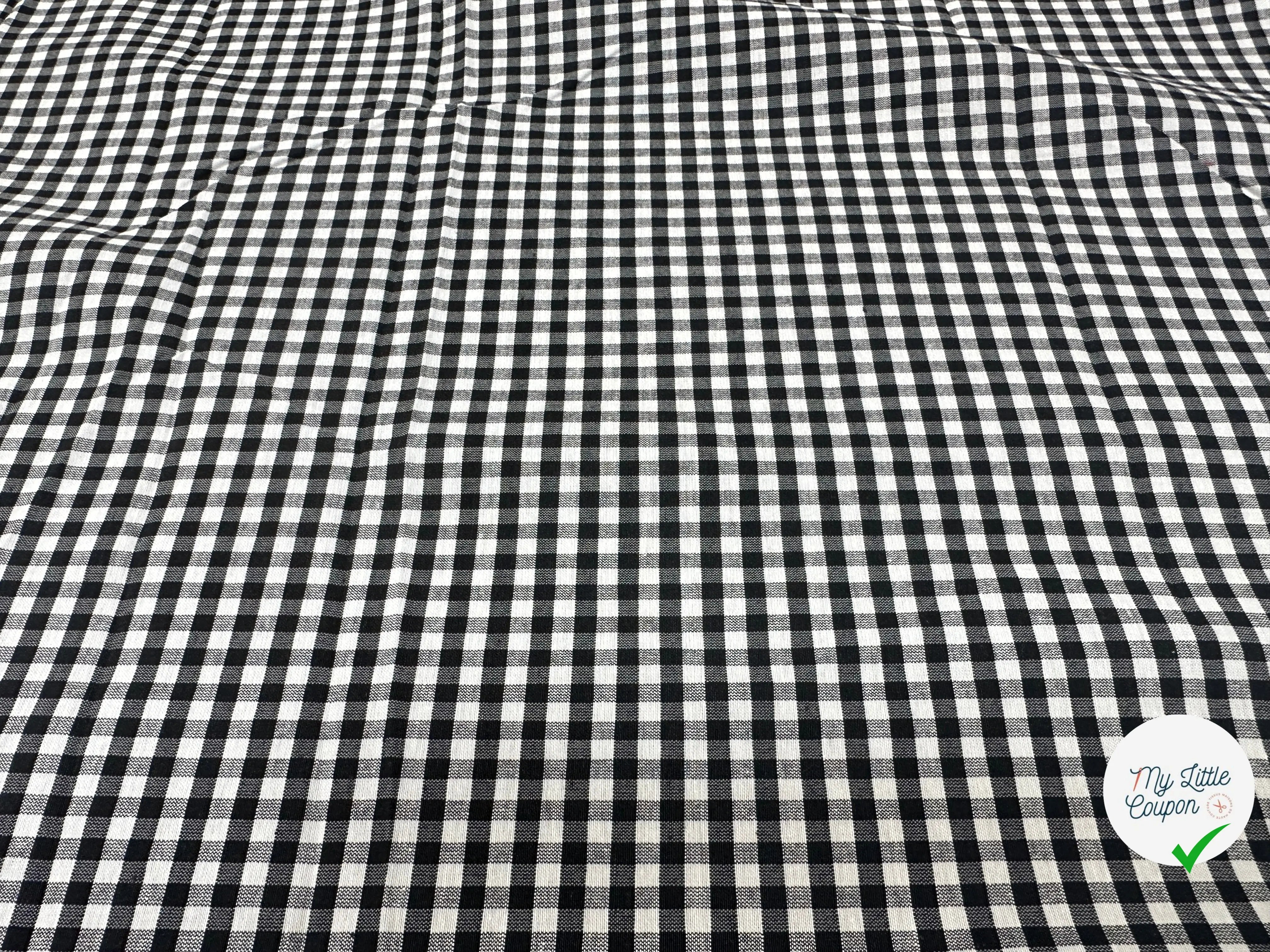 VICHY COTON NOIR ET BLANC - My Little Coupon