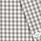 VICHY GROS CARREAUX COTON GRIS FONCÉ - My Little Coupon