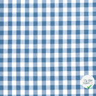 VICHY GROS CARREAUX COTON INDIGO - My Little Coupon