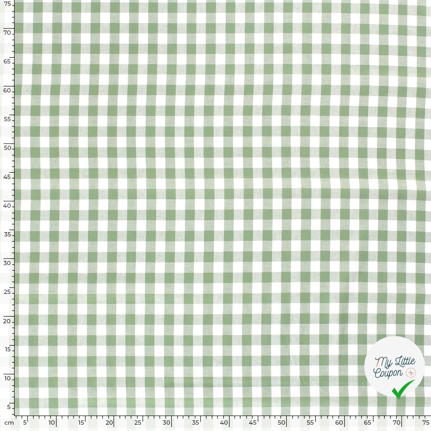 VICHY GROS CARREAUX COTON MENTHE - My Little Coupon