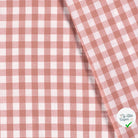 VICHY GROS CARREAUX COTON VIEUX ROSE - My Little Coupon