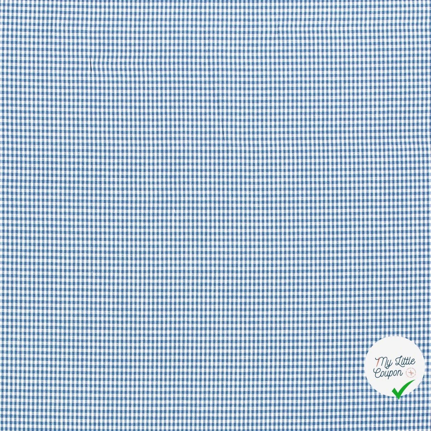 VICHY MINI CARREAUX COTON INDIGO - My Little Coupon