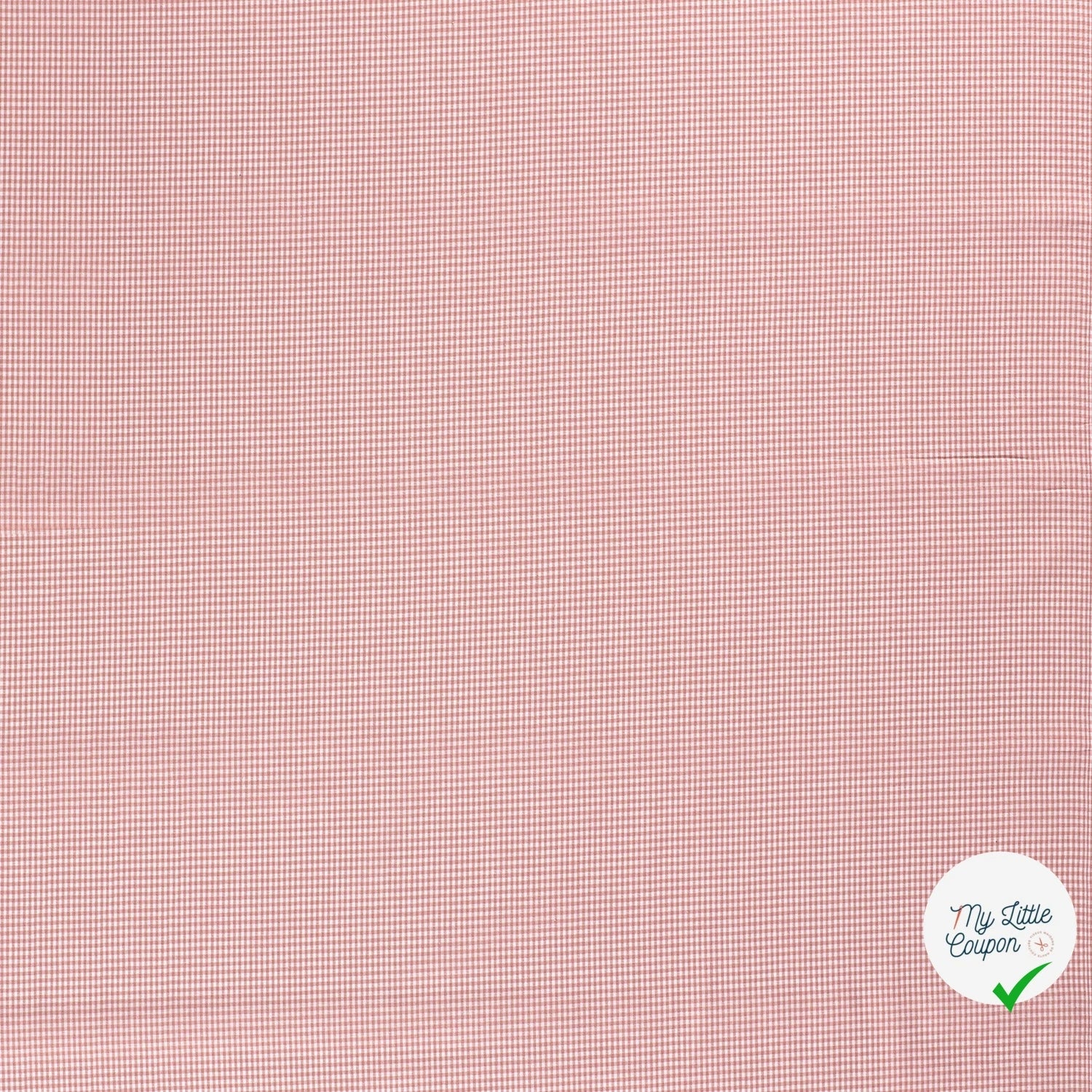 VICHY MINI CARREAUX COTON ROSE CHOCO - My Little Coupon