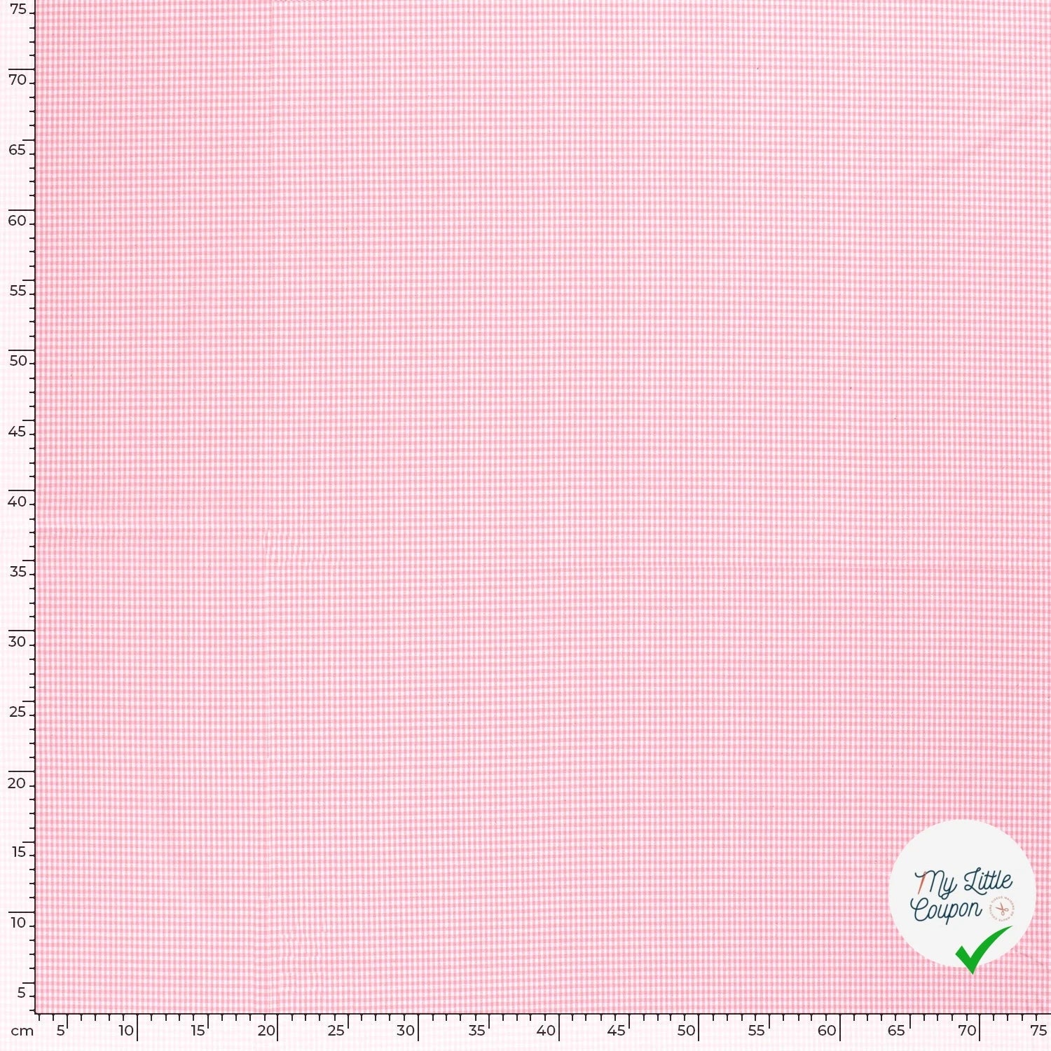 VICHY MINI CARREAUX COTON ROSE - My Little Coupon