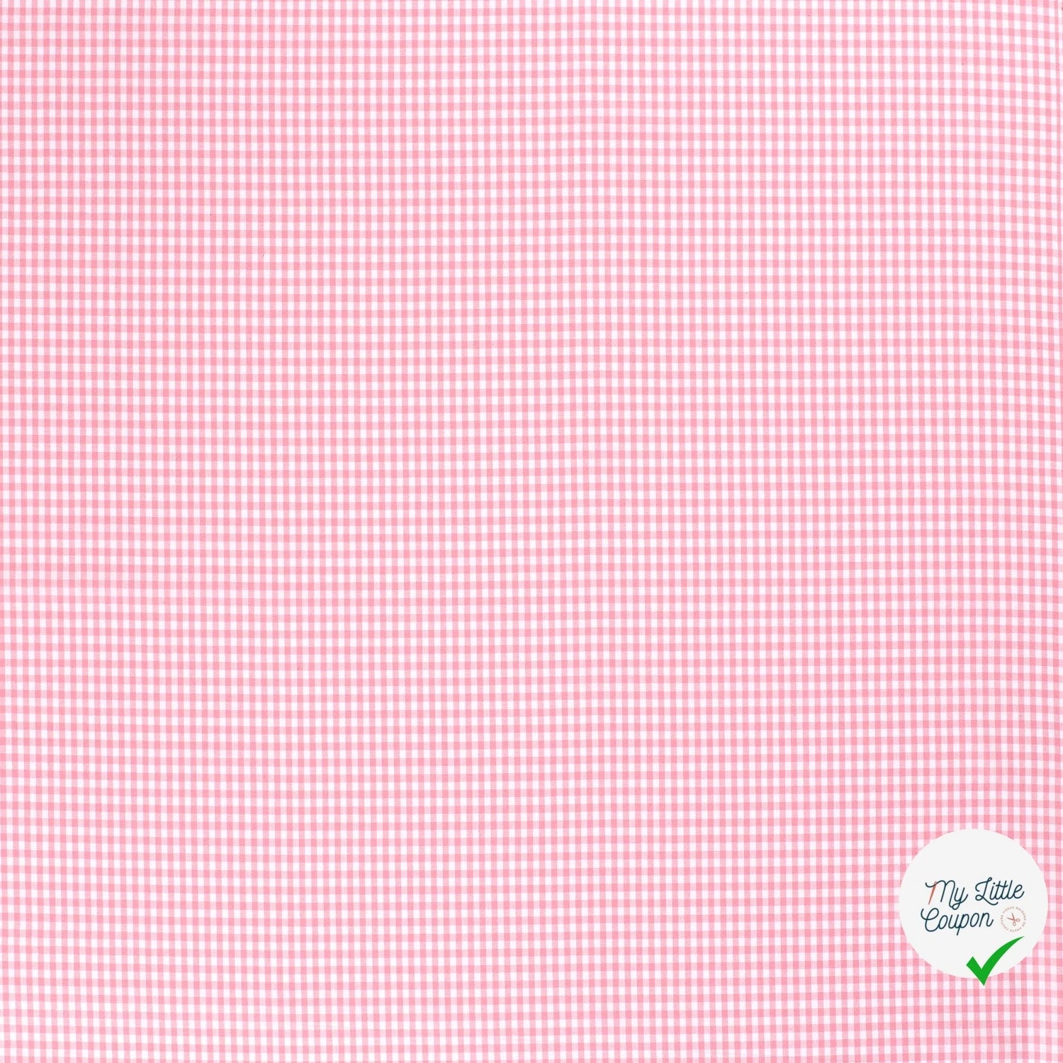 VICHY PETITS CARREAUX COTON ROSE - My Little Coupon