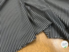VICHY STRETCH NOIR ET BLANC 100% POLYESTER - My Little Coupon