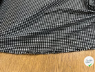 VICHY STRETCH NOIR ET BLANC 100% POLYESTER - My Little Coupon