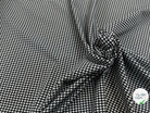 VICHY STRETCH NOIR ET BLANC 100% POLYESTER - My Little Coupon