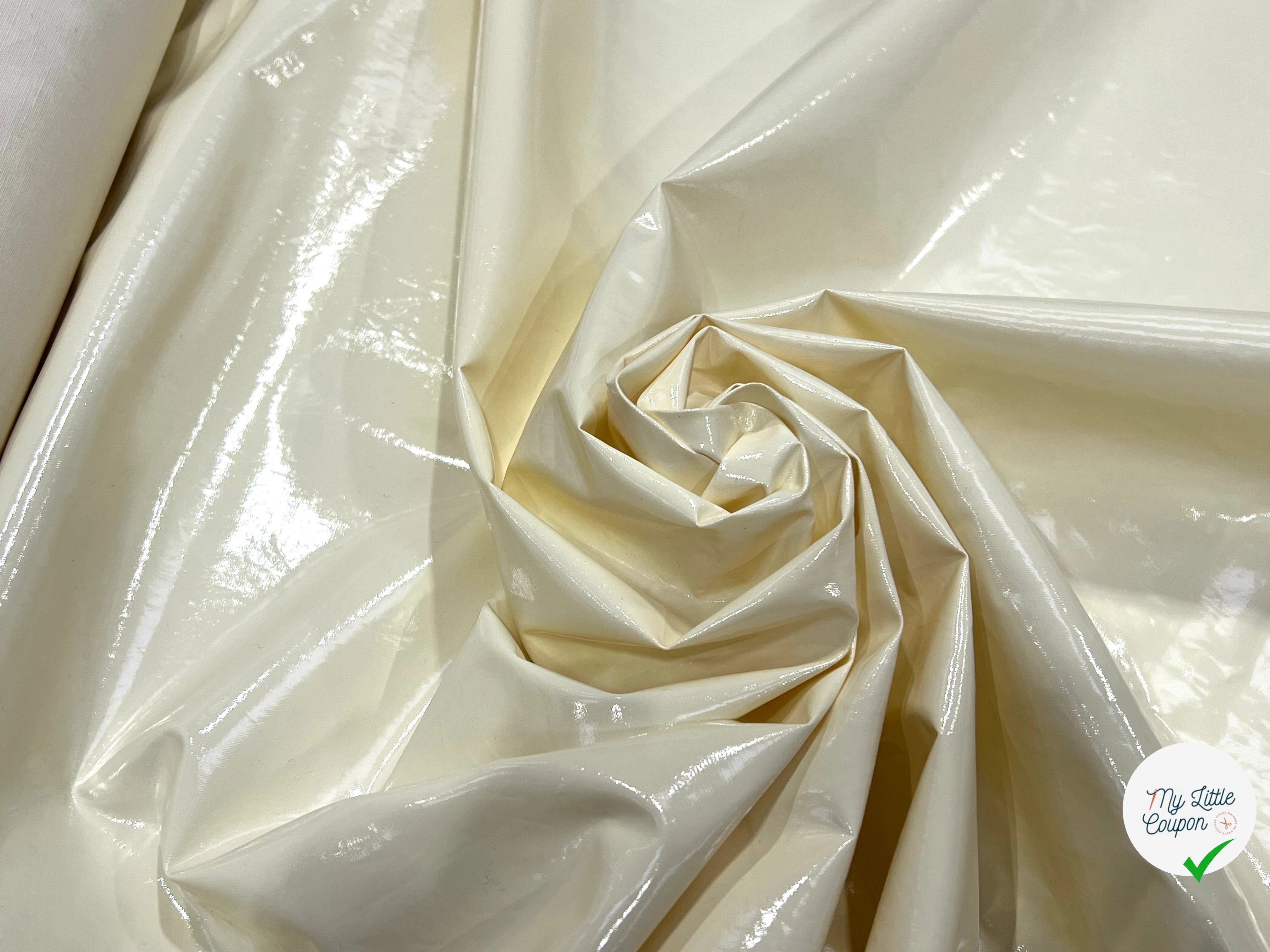 VINYL CONTRECOLLÉ ÉCRU VANILLE 50% COTON 130CM - My Little Coupon
