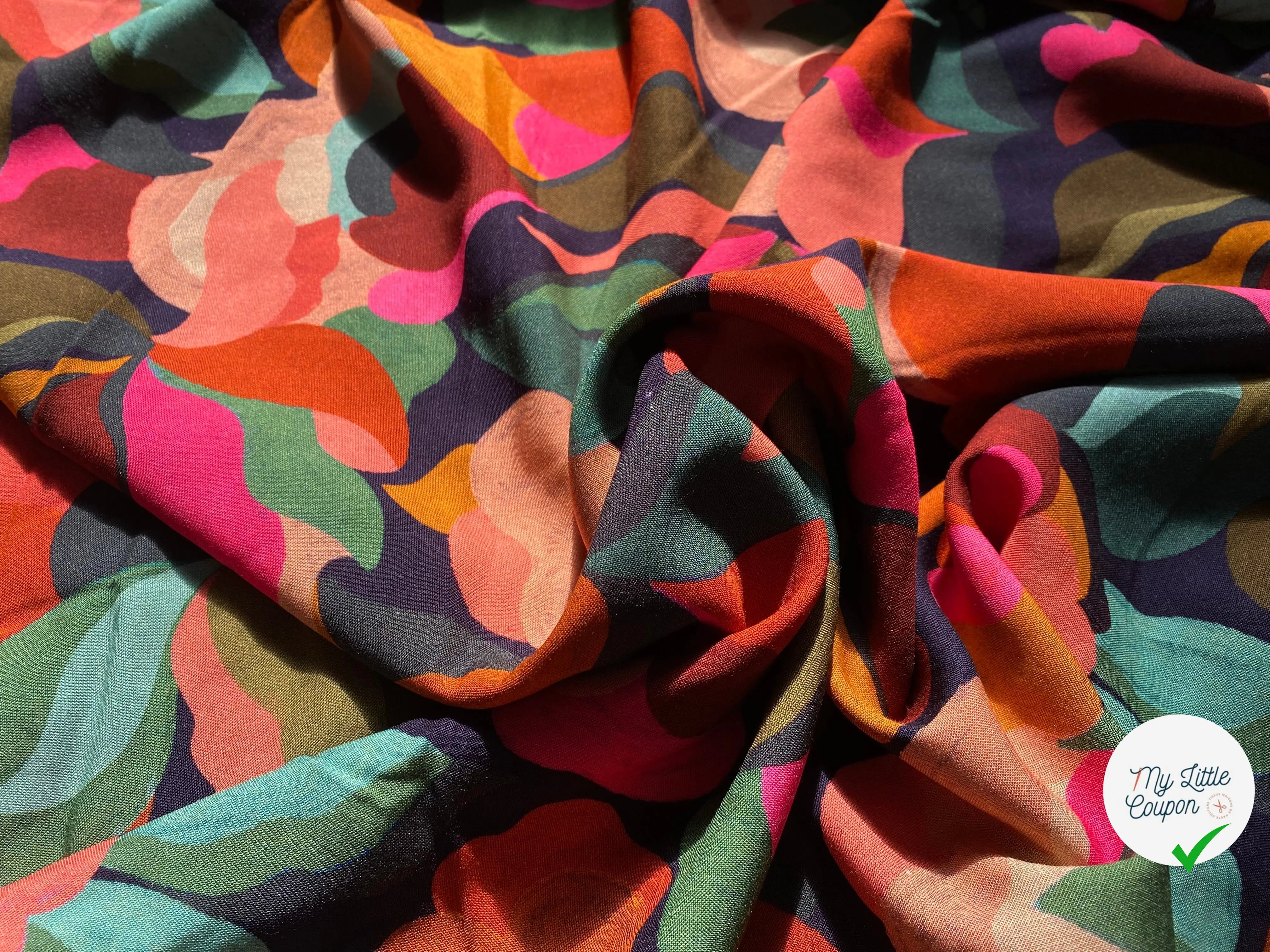 VISCOSE ABIGAEL NOIR / MULTICO - My Little Coupon
