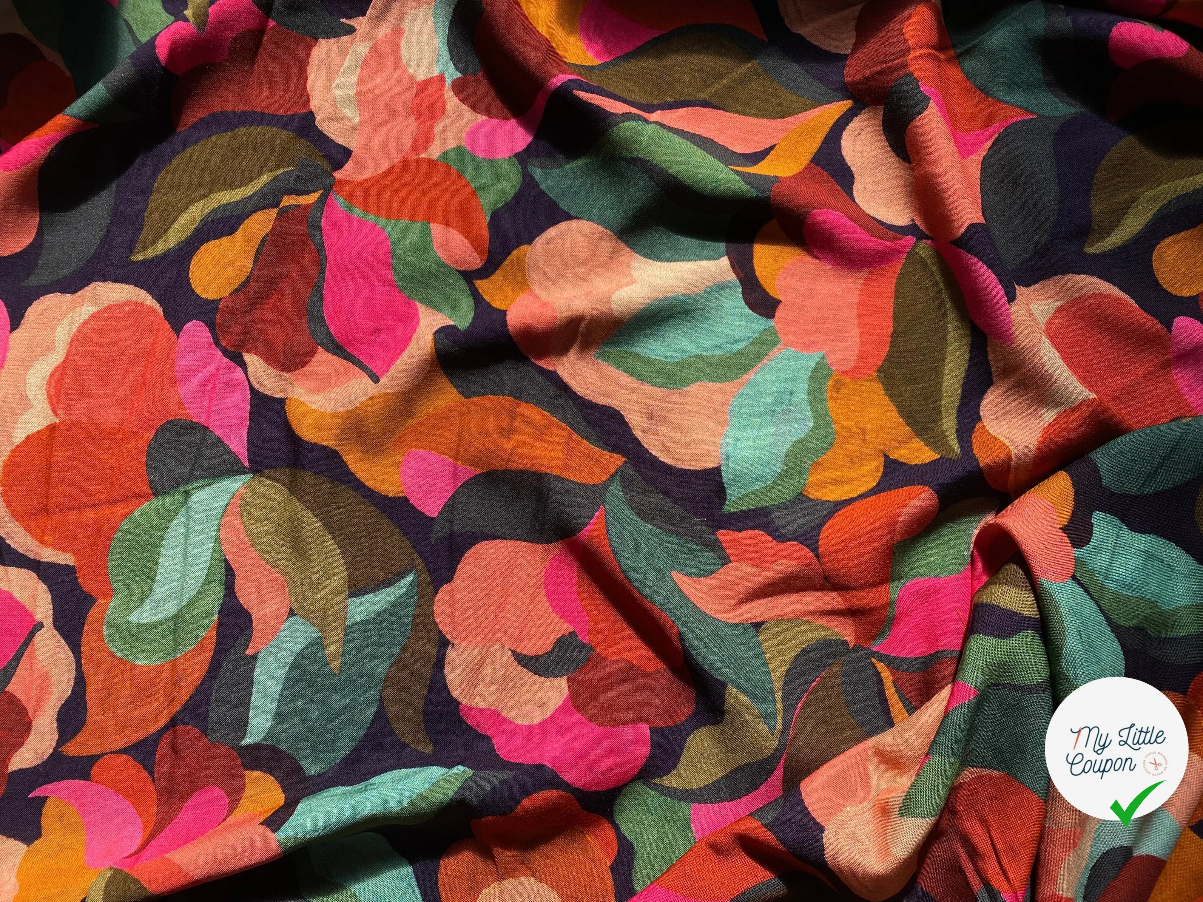 VISCOSE ABIGAEL NOIR / MULTICO - My Little Coupon