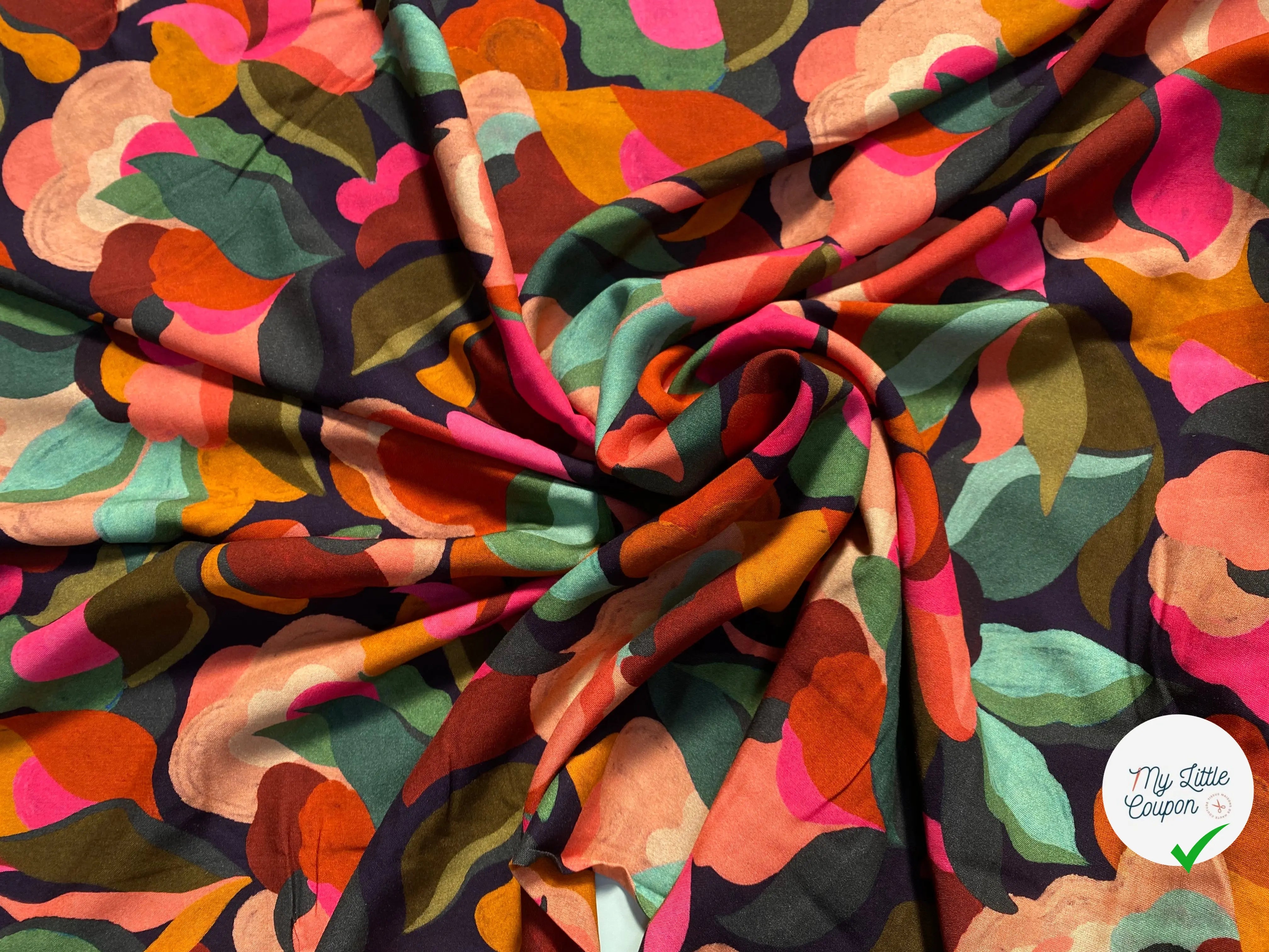 VISCOSE ABIGAEL NOIR / MULTICO - My Little Coupon