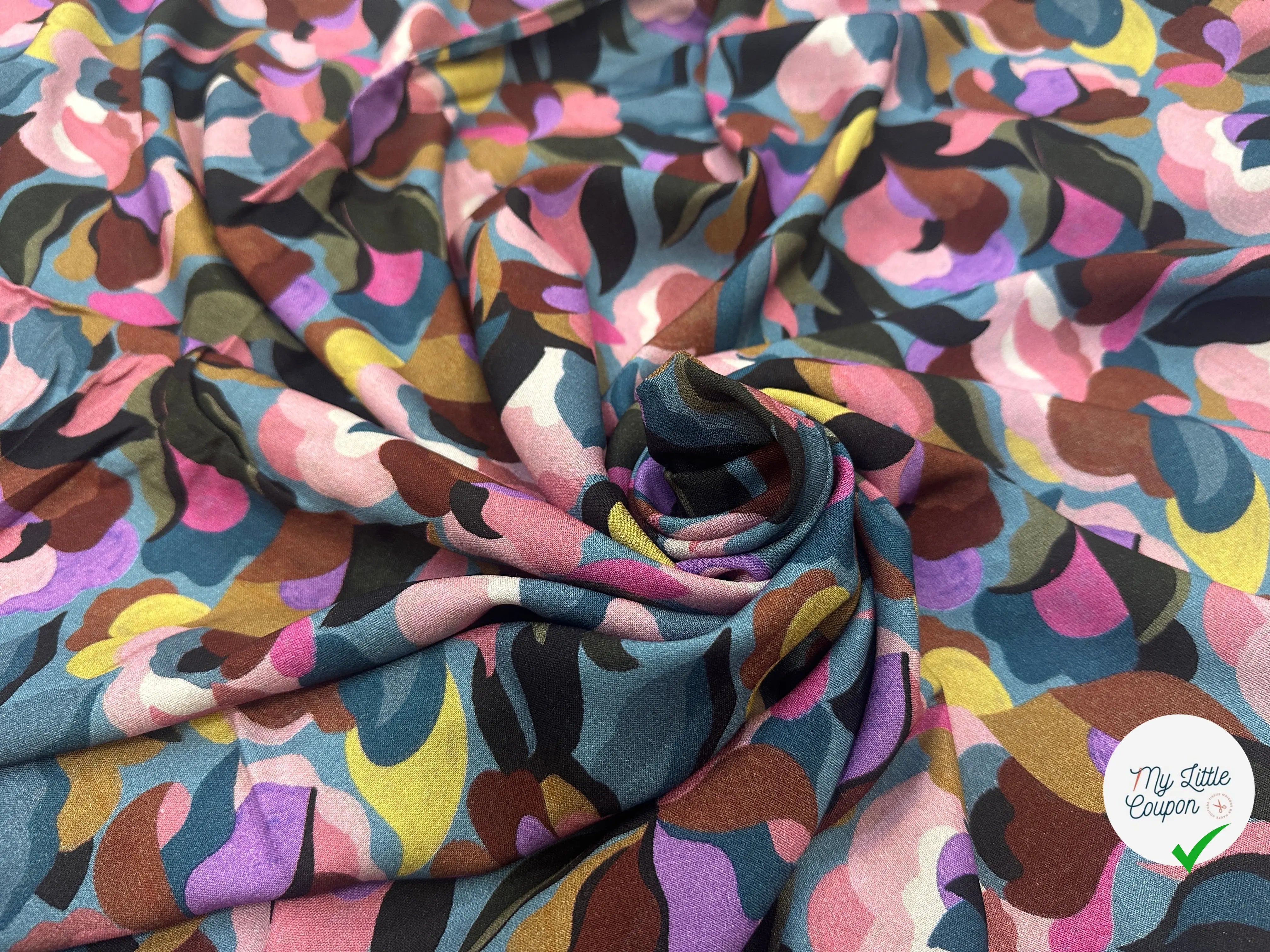 VISCOSE ABIVA PETALE / BLEU VIOLET MLC INTERN