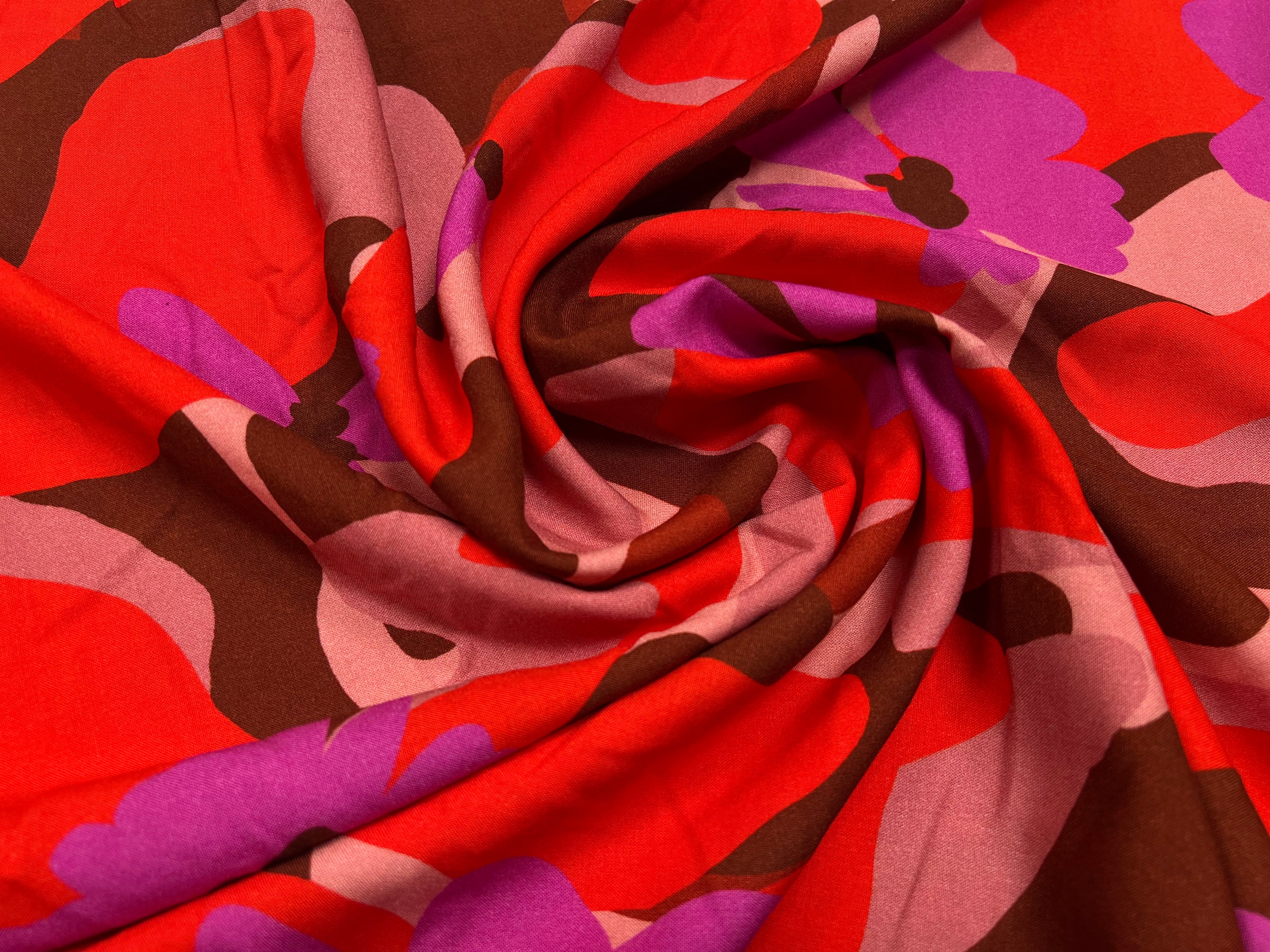 VISCOSE AIMAEL ROUGE / VIOLET - My Little Coupon