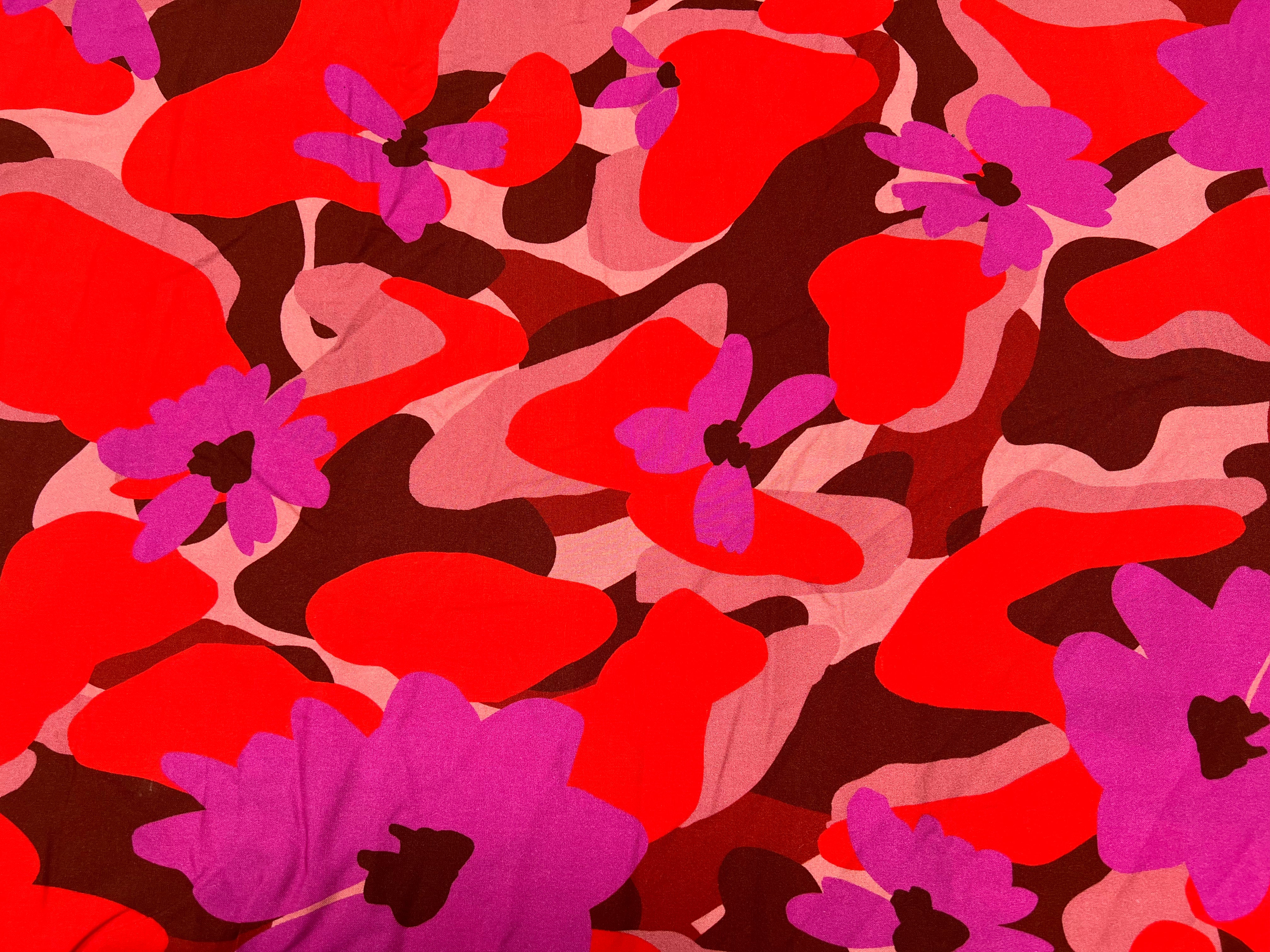 VISCOSE AIMAEL ROUGE / VIOLET - My Little Coupon