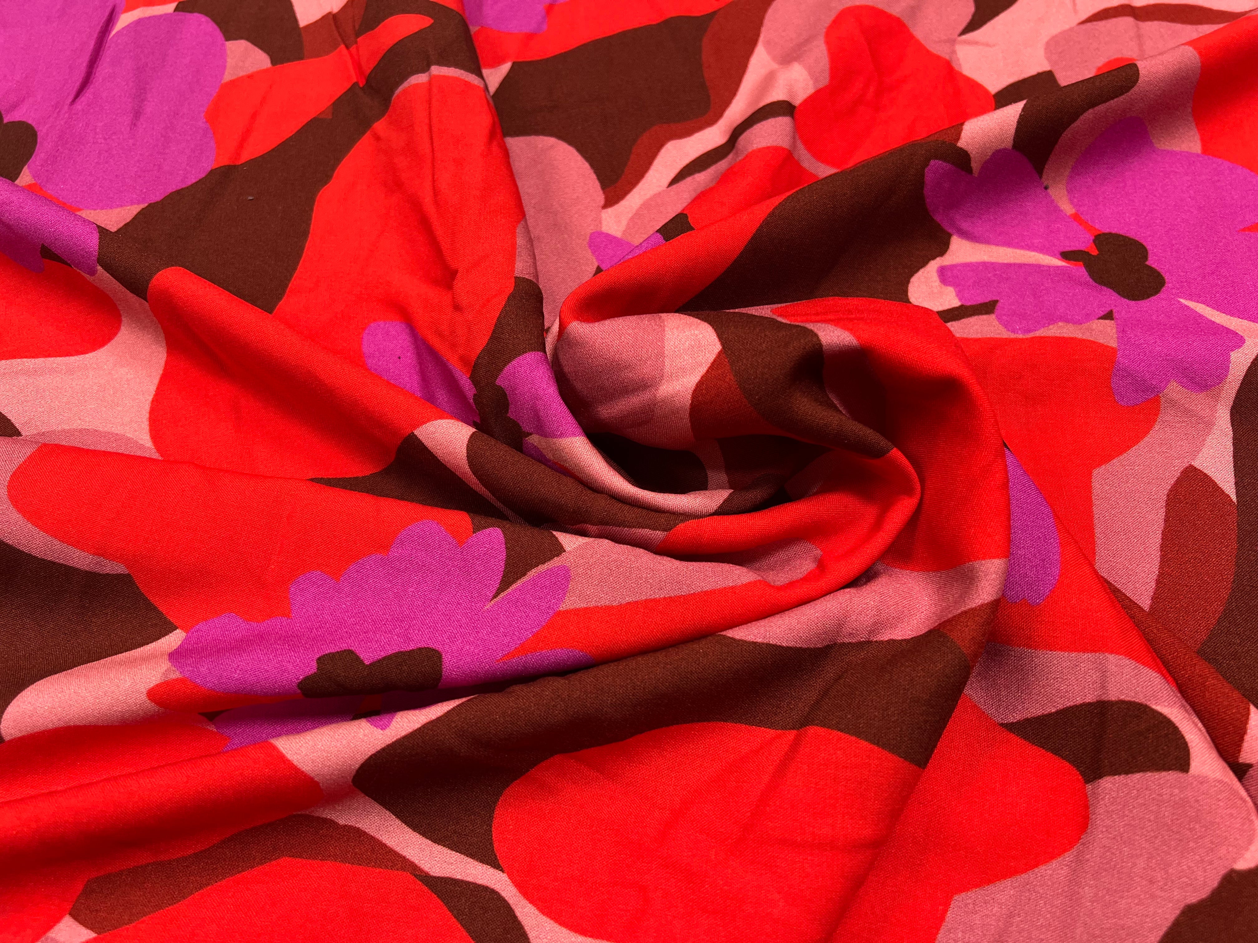 VISCOSE AIMAEL ROUGE / VIOLET - My Little Coupon