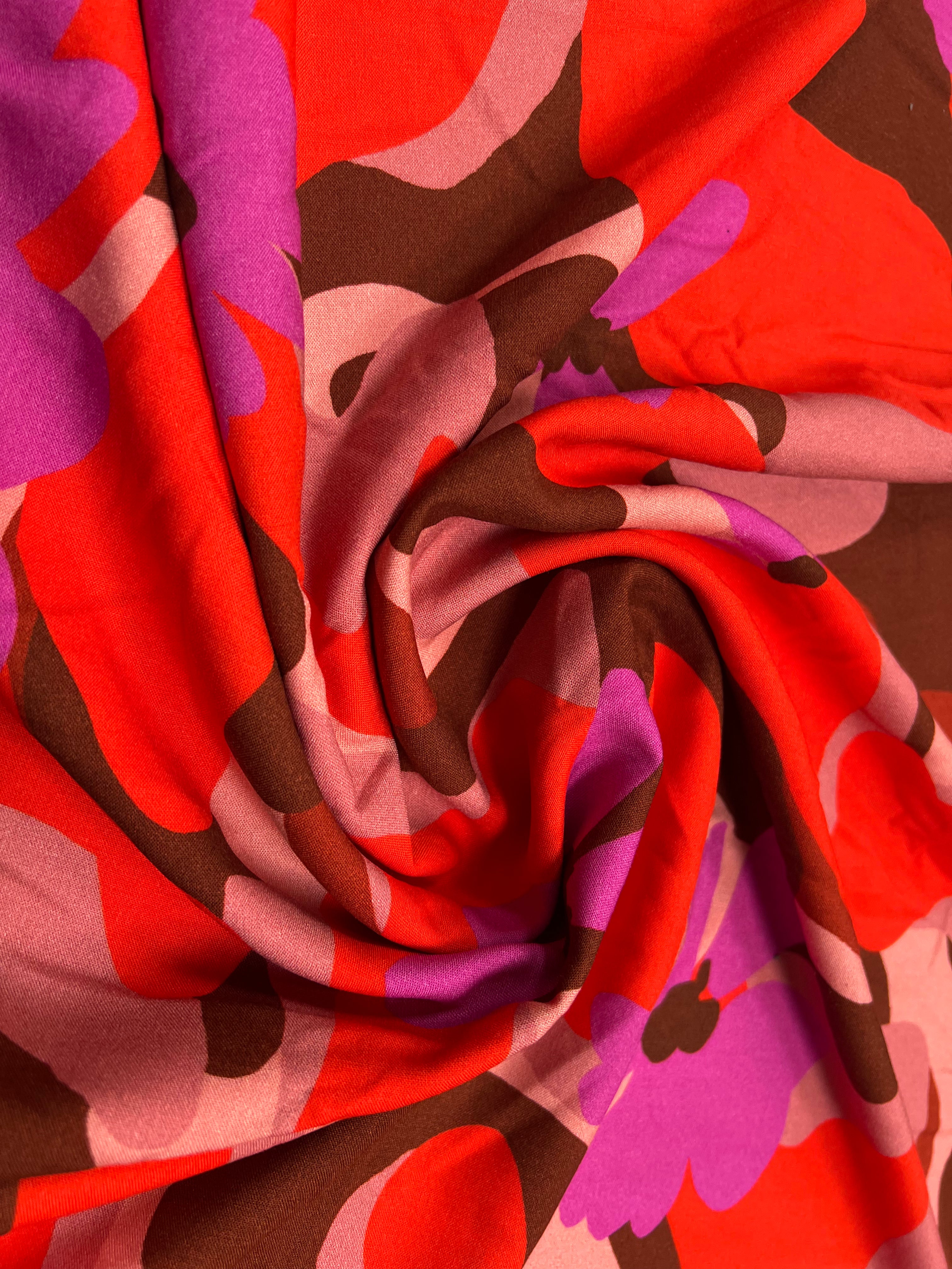 VISCOSE AIMAEL ROUGE / VIOLET - My Little Coupon