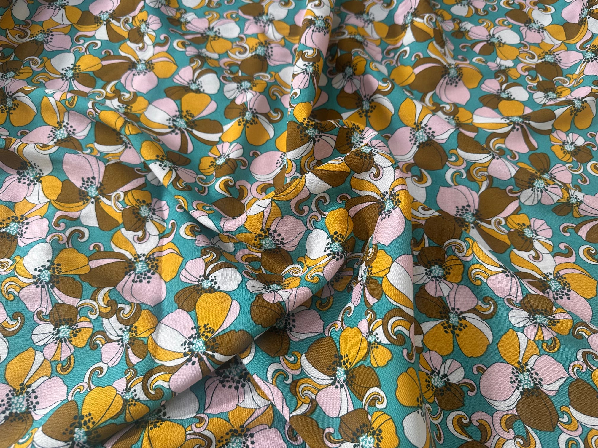 VISCOSE  BELINDA TURQUOISE OEKO-TEX - My Little Coupon