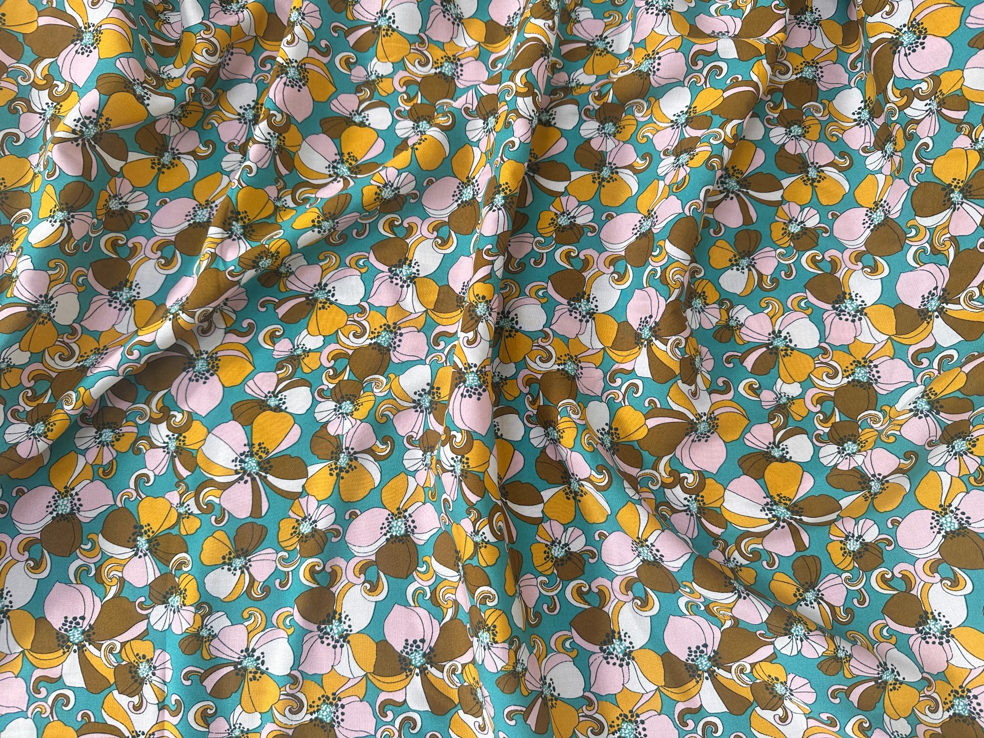 VISCOSE  BELINDA TURQUOISE OEKO-TEX - My Little Coupon