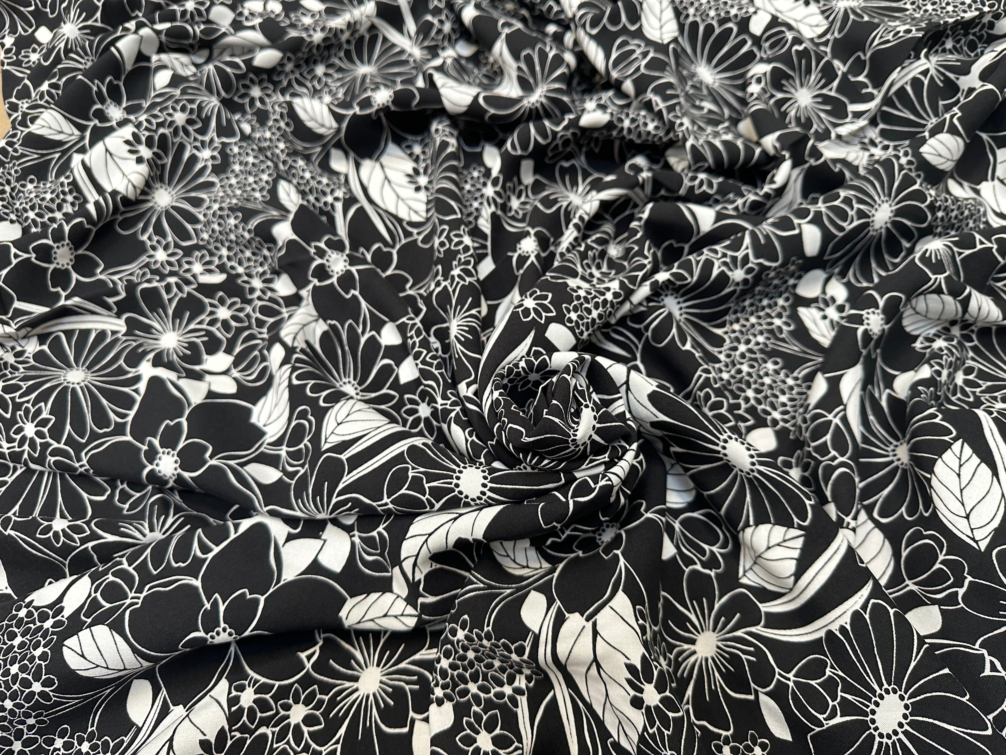 VISCOSE BESTA NOIR / BLANC CASSE 1B D1P 150 - My Little Coupon