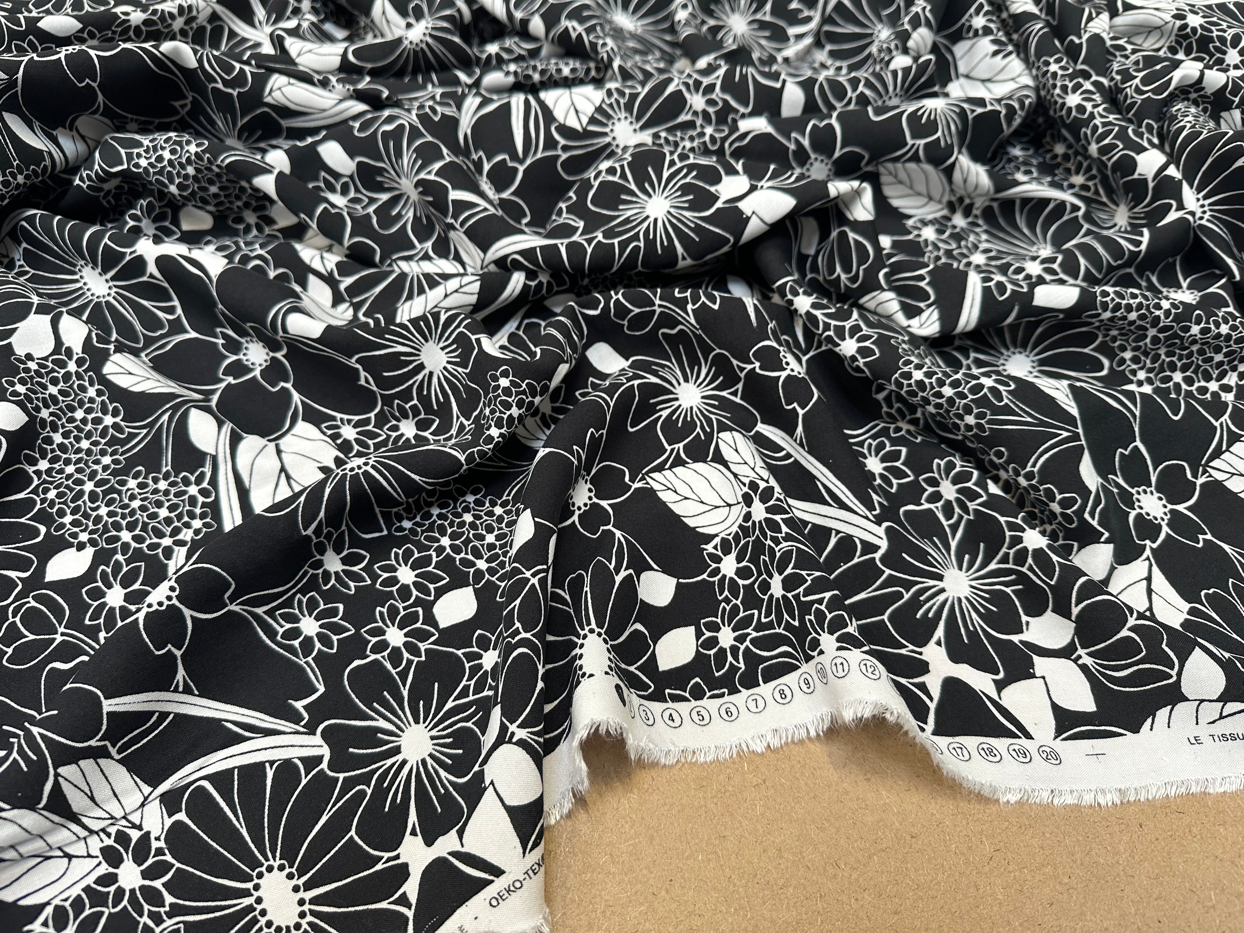 VISCOSE BESTA NOIR / BLANC CASSE 1B D1P 150 - My Little Coupon