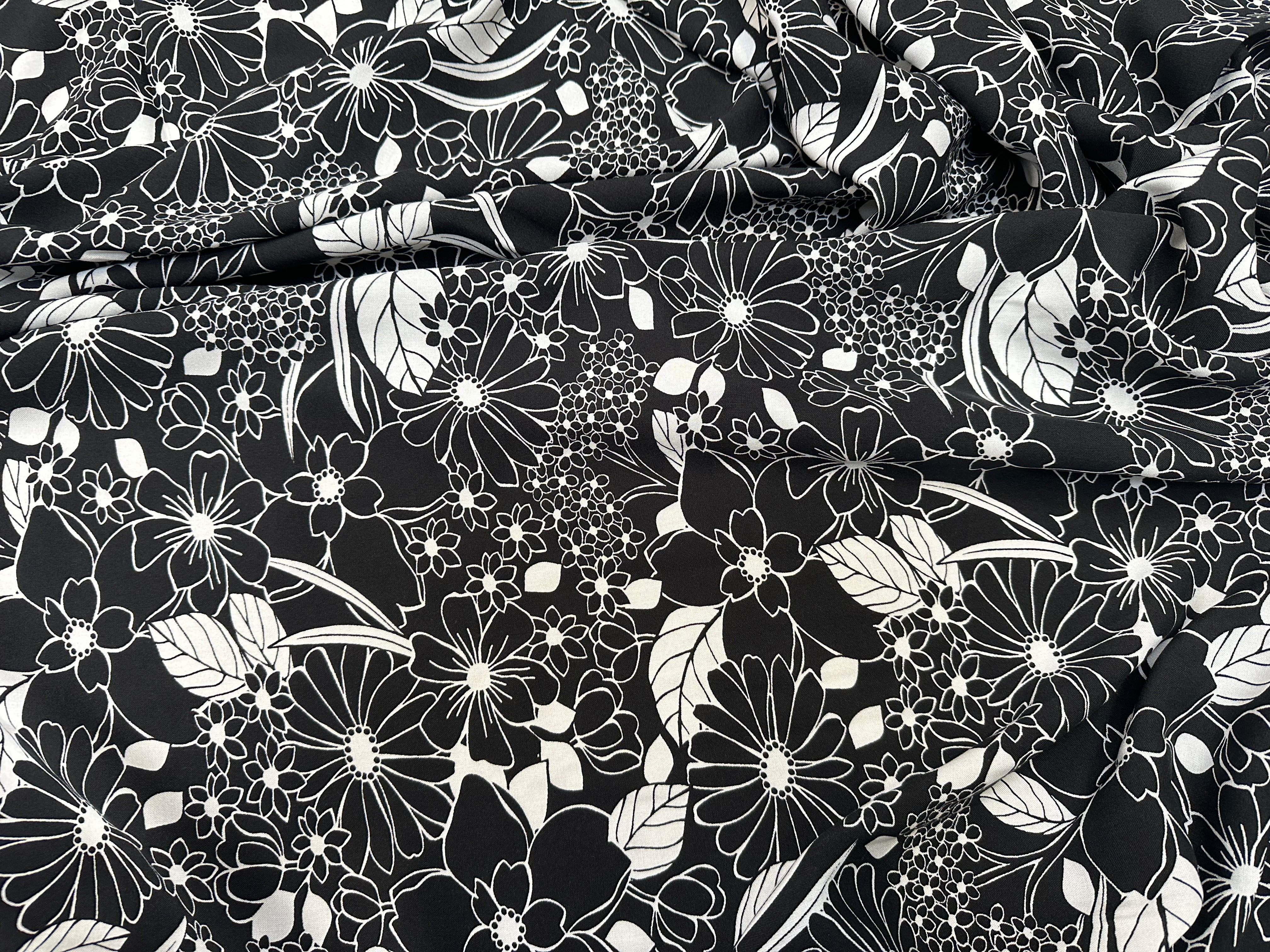VISCOSE BESTA NOIR / BLANC CASSE 1B D1P 150 - My Little Coupon