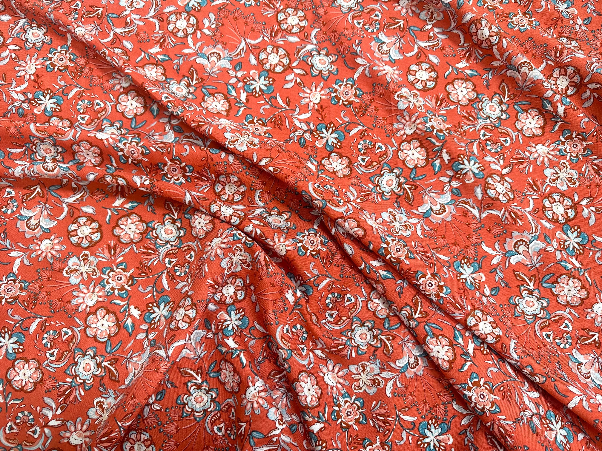 VISCOSE  BINDI TERRACOTTA OEKO-TEX - My Little Coupon