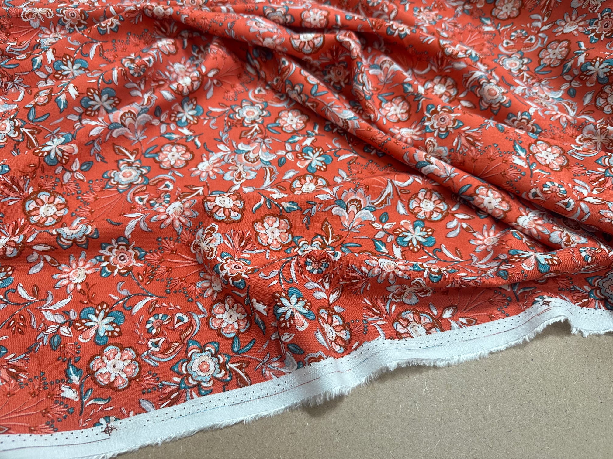 VISCOSE  BINDI TERRACOTTA OEKO-TEX - My Little Coupon