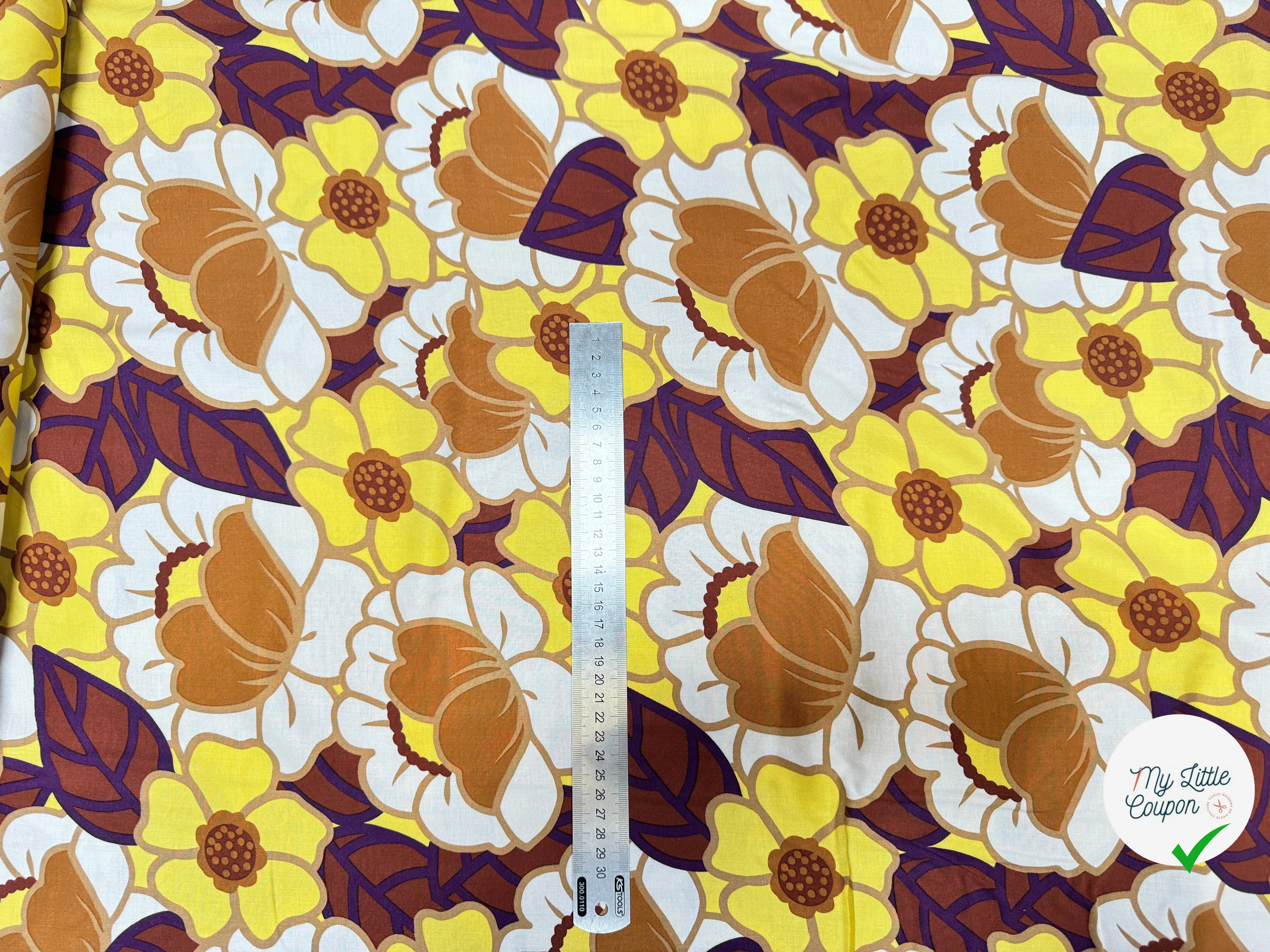 VISCOSE CLEMONE ECRU / JAUNE - My Little Coupon