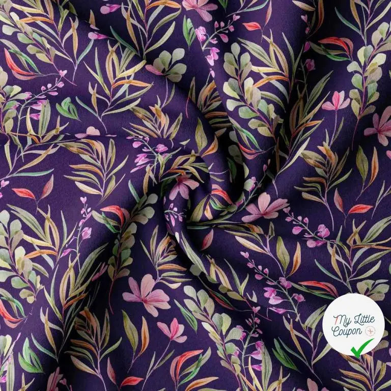 VISCOSE CLEOPHEE MYRTILLE / MULTICO - My Little Coupon