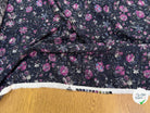 VISCOSE DOUCE ET FLUIDE  FOND NUIT FLORAUX VIOLET - My Little Coupon