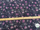 VISCOSE DOUCE ET FLUIDE  FOND NUIT FLORAUX VIOLET - My Little Coupon