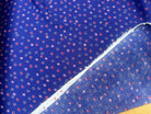 VISCOSE DOUCE FOND VIOLET MOTIFS PETITES ETOILES - My Little Coupon