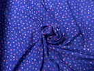 VISCOSE DOUCE FOND VIOLET MOTIFS PETITES ETOILES - My Little Coupon