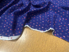 VISCOSE DOUCE FOND VIOLET MOTIFS PETITES ETOILES - My Little Coupon