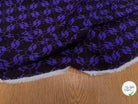 VISCOSE DOUCE MOTIF KANGOUROU BLEU FOND NOIR - My Little Coupon