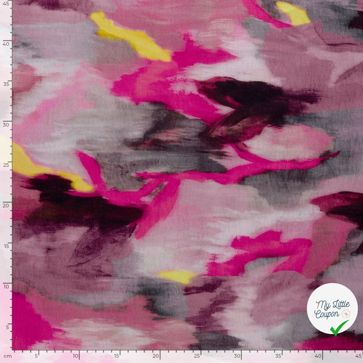 VISCOSE ET LIN ABSTRAIT FUCHSIA - My Little Coupon