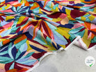 VISCOSE FEUILLAGE AQUARELLE MULTICO 140 CM - My Little Coupon