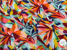VISCOSE FEUILLAGE AQUARELLE MULTICO 140 CM - My Little Coupon