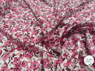 VISCOSE FLEURETTES ROSE 140 CM - My Little Coupon