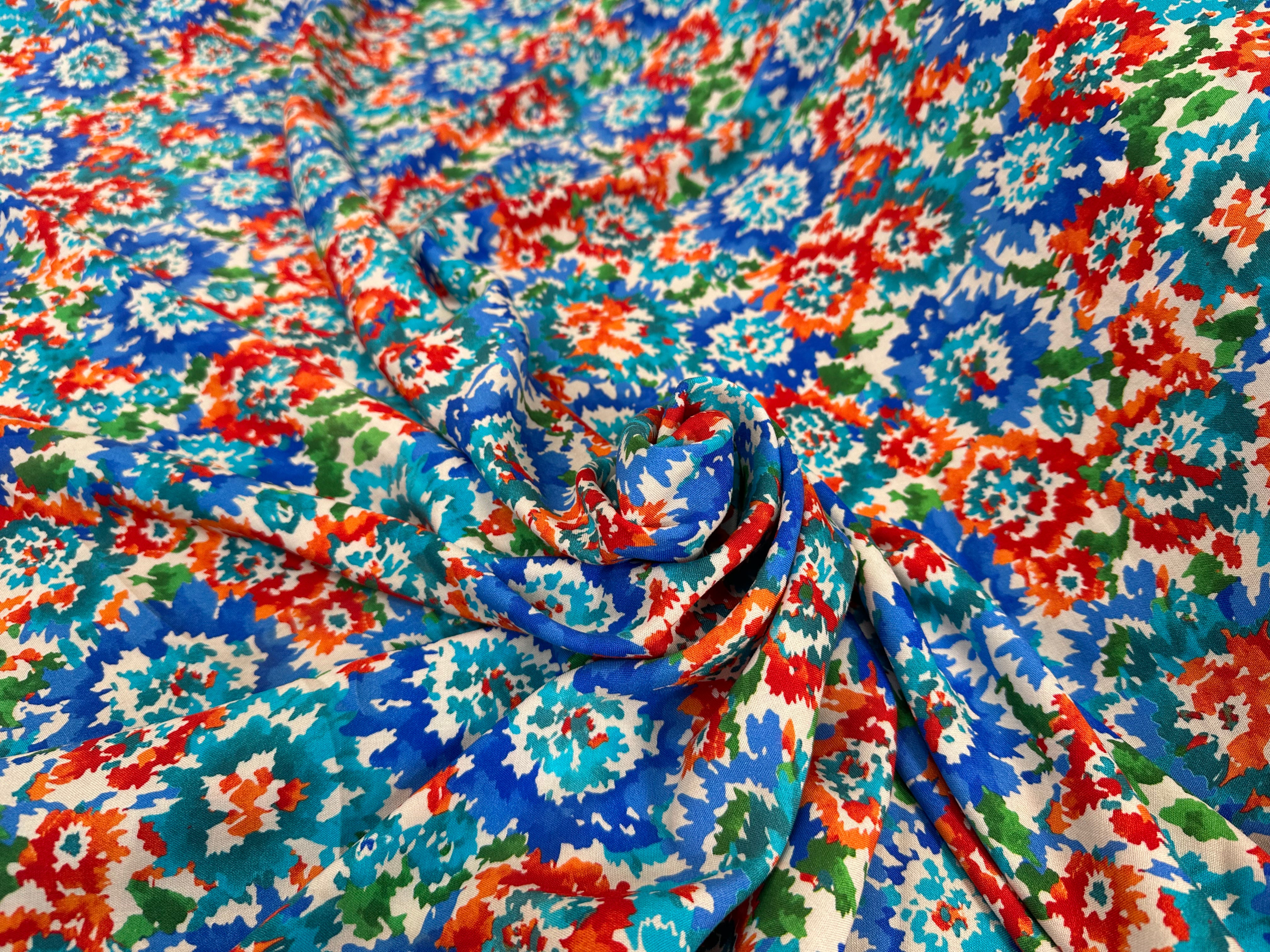 VISCOSE FLEURS DE AQUARELLE - My Little Coupon