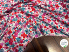 VISCOSE FLEURS ROSE & BLEU - My Little Coupon