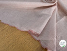 VISCOSE FLUIDE ÉCRU RAYURES FINES ROUGE - My Little Coupon