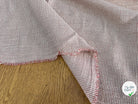 VISCOSE FLUIDE ÉCRU RAYURES FINES ROUGE - My Little Coupon