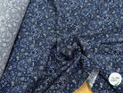 VISCOSE FLUIDE FLORAUX BLEU PREMIUM - My Little Coupon